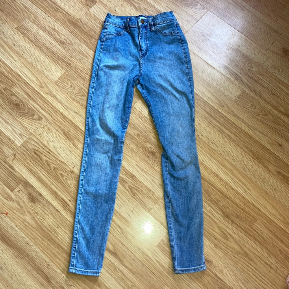 Fashion Nova Denim Skinny Blue Jeans sz 3 - Picture 3 of 10